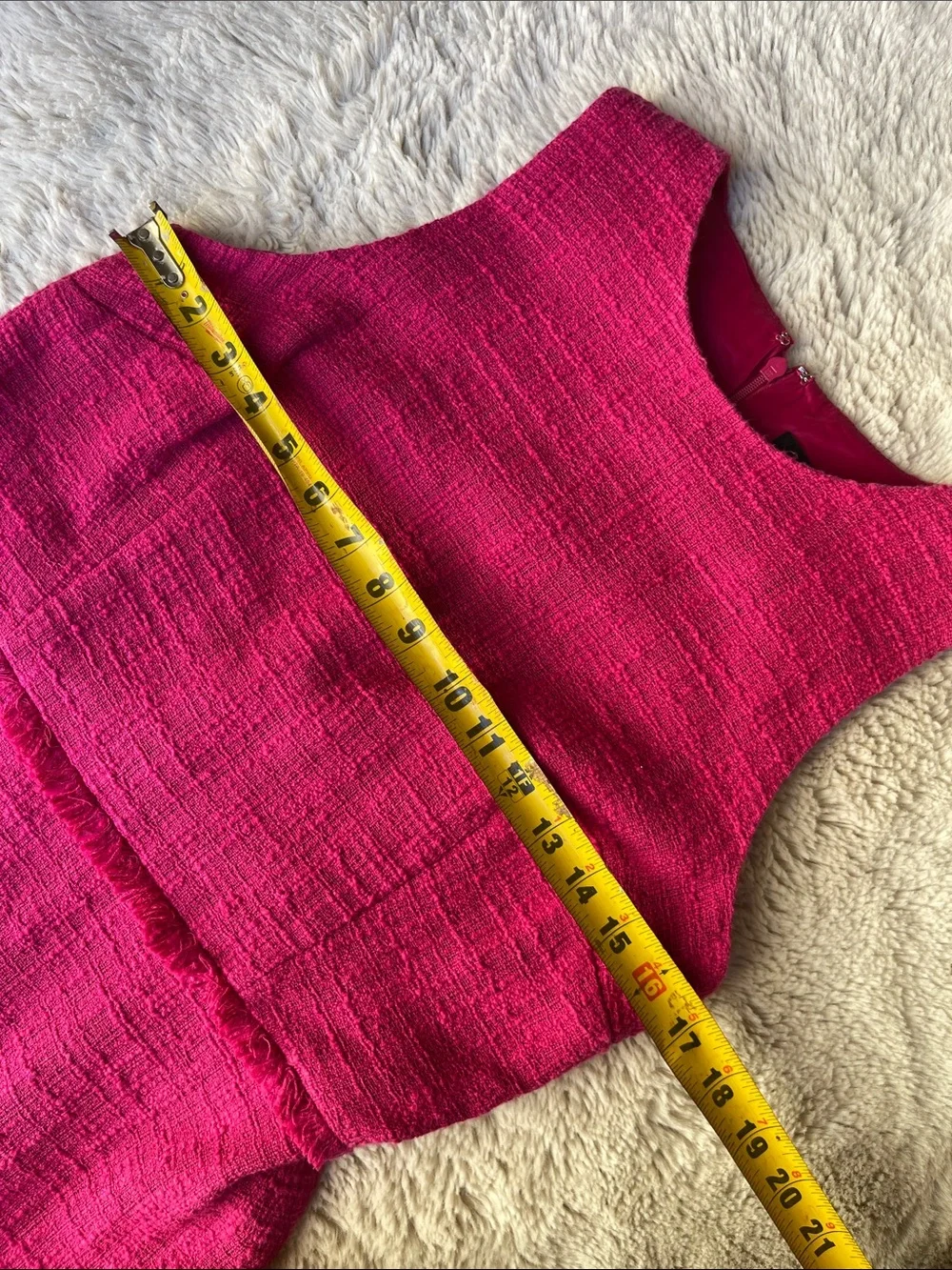 J.Crew Tweed Sheat Dress in Pink Size 6